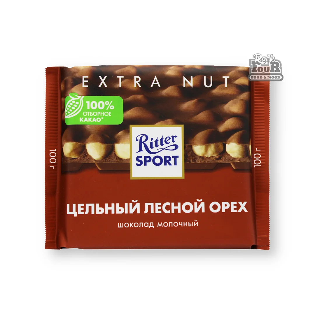 Milk chocolate "Ritter Sport Whole hazelnut" 100g